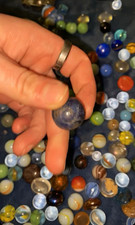 Mixed Lot Glass Marbles, Assorted Colors Swirls