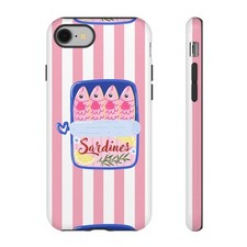 Fun Sardines Phone Case, Quirky Phone Cover, Cute Gift for Food Lovers