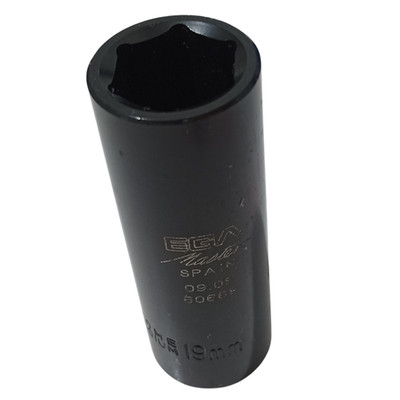 Llave de vaso larga reforzada hexagonal de 19mm Ega Master