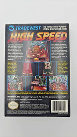 Pinball Alta Velocidad - 1991 Juego Nintendo NES Vintage CIB Completo Aut&eacute;ntico Carro
