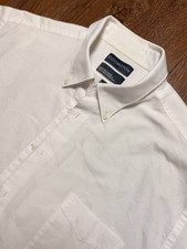 Covington Button-Down Shirt Size 17-17 1/2 XL White Short Sleeve