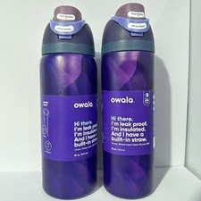 Owala FreeSip 32oz Stainless Steel Water Bottle Aurora Purple