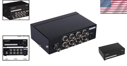 Compact 8-Port BNC Video Splitter - 1080P Resolution for Superior Surveillance - Picture 2 of 9