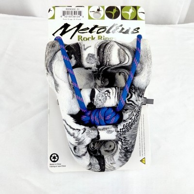 Metolius Rock Rings 3D Training Holds For Rock Climbing Black/White Swirl