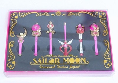 USJ Exclusive Sailor Moon Historic Rod Pin Badge Set Universal Studios Japan