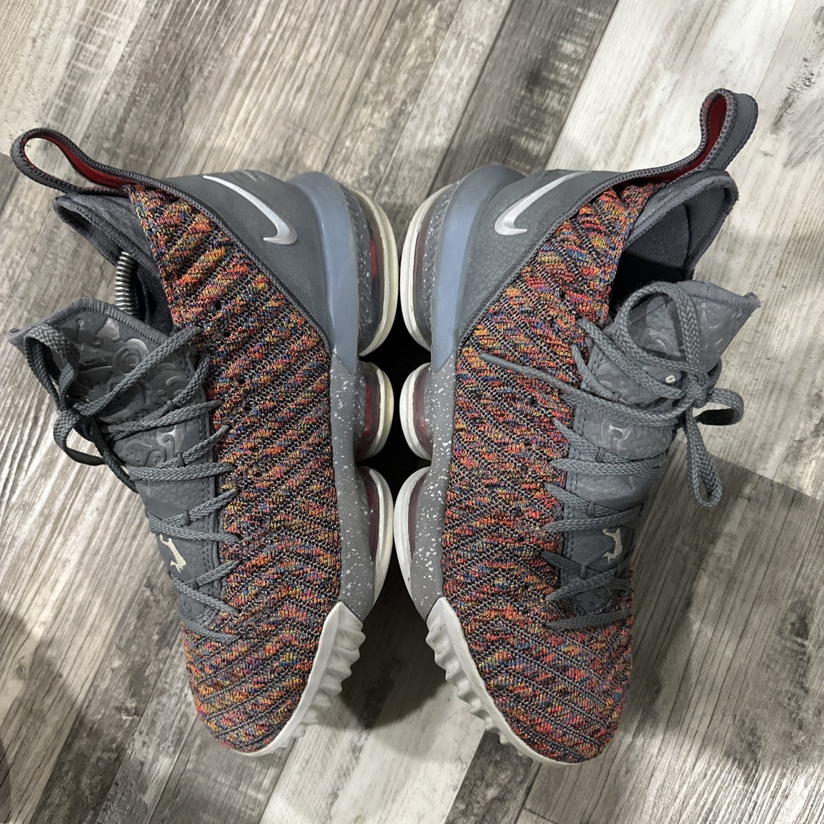 Nike LeBron 16 XVI 20 20 Multicolor Grey Size 9 Sneakers Shoes