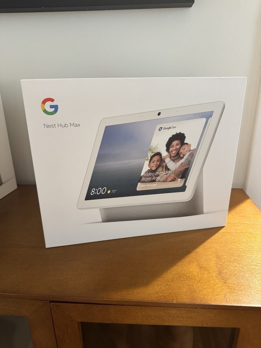 Google Nest Hub Max Smart Speaker - Chalk (GA00426-US) for