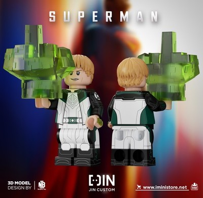 custom min brick minifig Jin custom Green Lantern