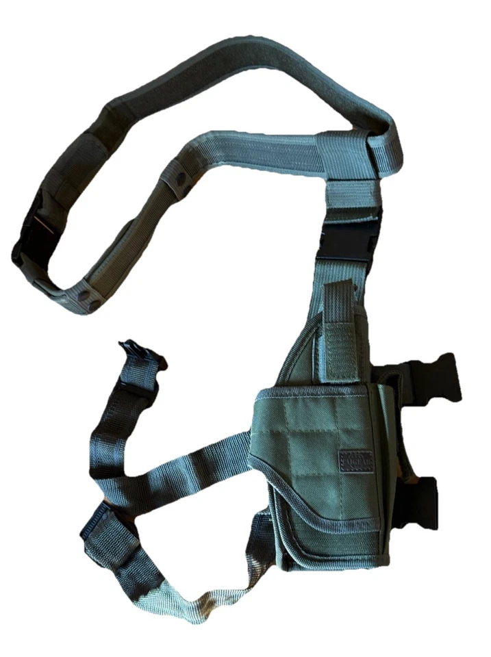 ¡Nuevo! Funda táctica para piernas verde militar cintura caída equipo ajustable con bolsillo Foto 2 de 4