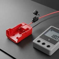 18V Battery Adapter Heat Resistant Wire Output Adapter for Workshop, Camping