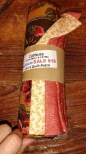 Jeri's Quilt Patch 10 Fat Qtrs - 2 1/2 yds Cottons Fall Colors NEW IN PACKAGE