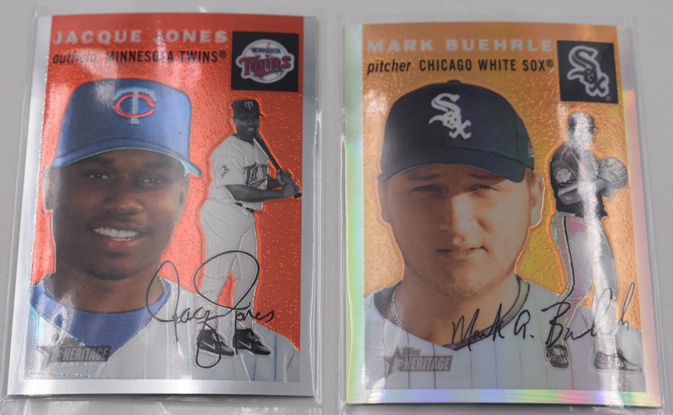 Béisbol Topps Prestige 2003 refractor cromado thc60 thc18 thc13 thc31 Jones Byrd Foto 3 de 4