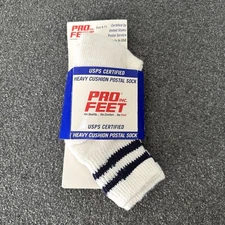 Pro Feet USPS United States Postal Service Socks USA 9-11 VTG Striped Crew USA