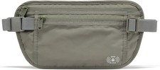 Travel Money Belt   Hidden Waist Pouch for Passport, Cash, Cards, Slim Belt Bag