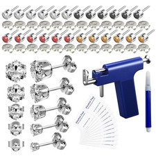 Ear piercing gun, Reusable Professional Ear Piercing Kits, 24 Surgical Grade ...