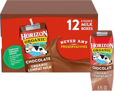 zon Organic Shelf Stable 1% Lowfat Milk Boxes, - Protein per Serving