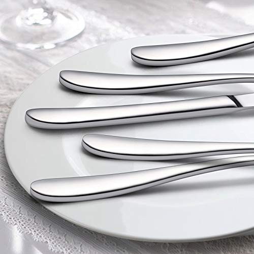  40-Piece Heavy Duty Silverware Set, Stainless Steel Flatware Cutlery Set for 