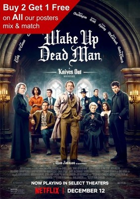 Wake Up Dead Man A Knives Out Mystery 2025 Filmposter A5 A4 A3 A2 A1