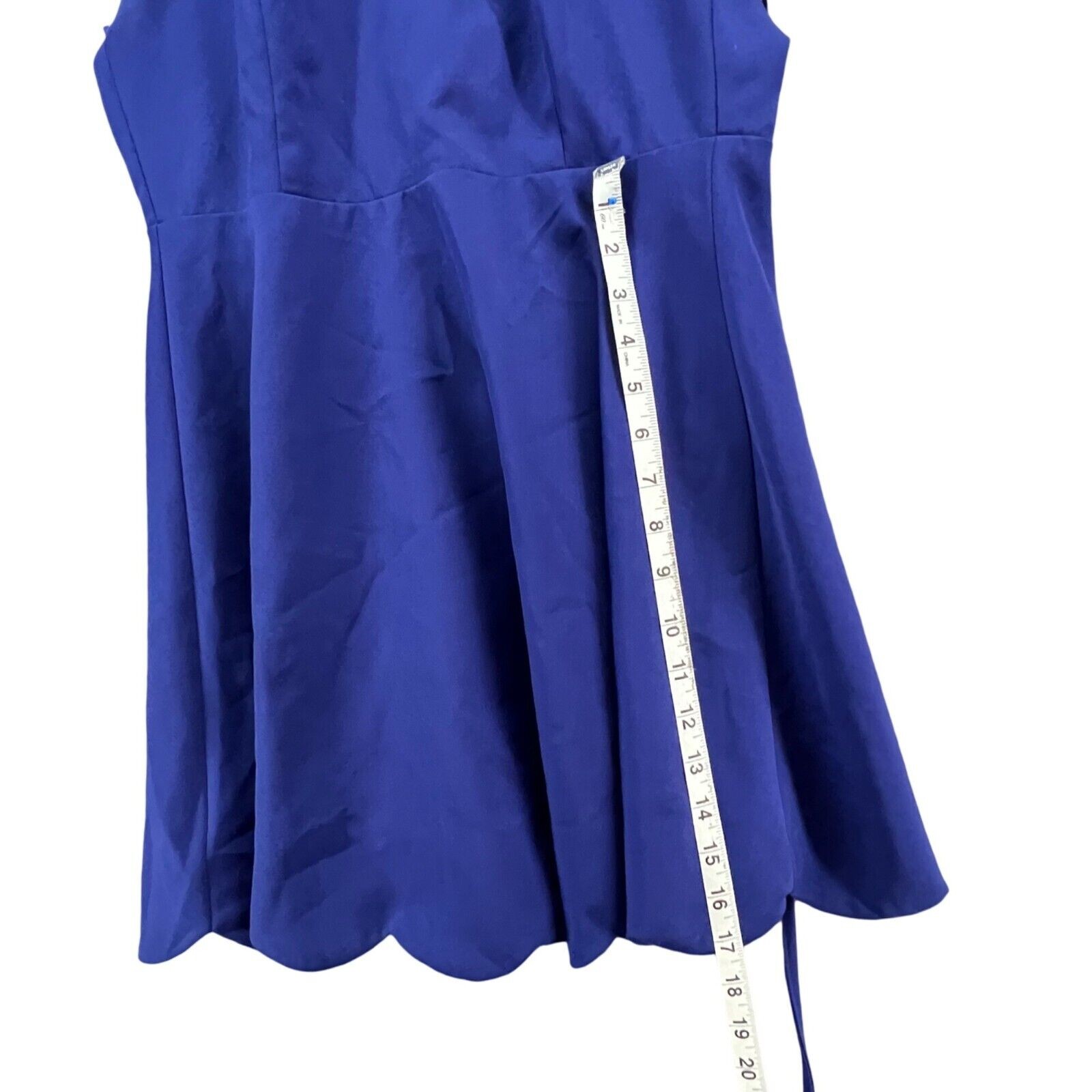 Lulus Play On Curves Dress Women S Blue Backless Fit Flare Skater Feminine Party