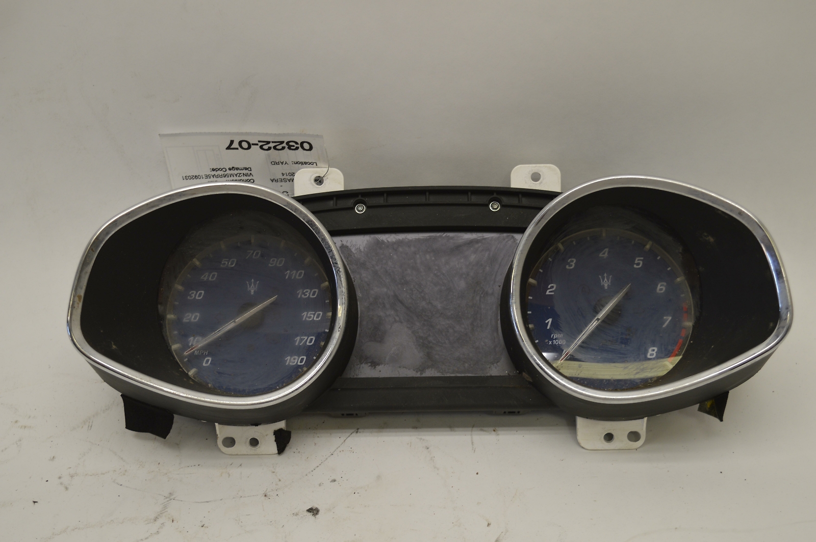 2014-2017 MASERATI QUATTROPORTE SQ4 INSTRUMENT CLUSTER GAUGE SPEEDOMETER OEM