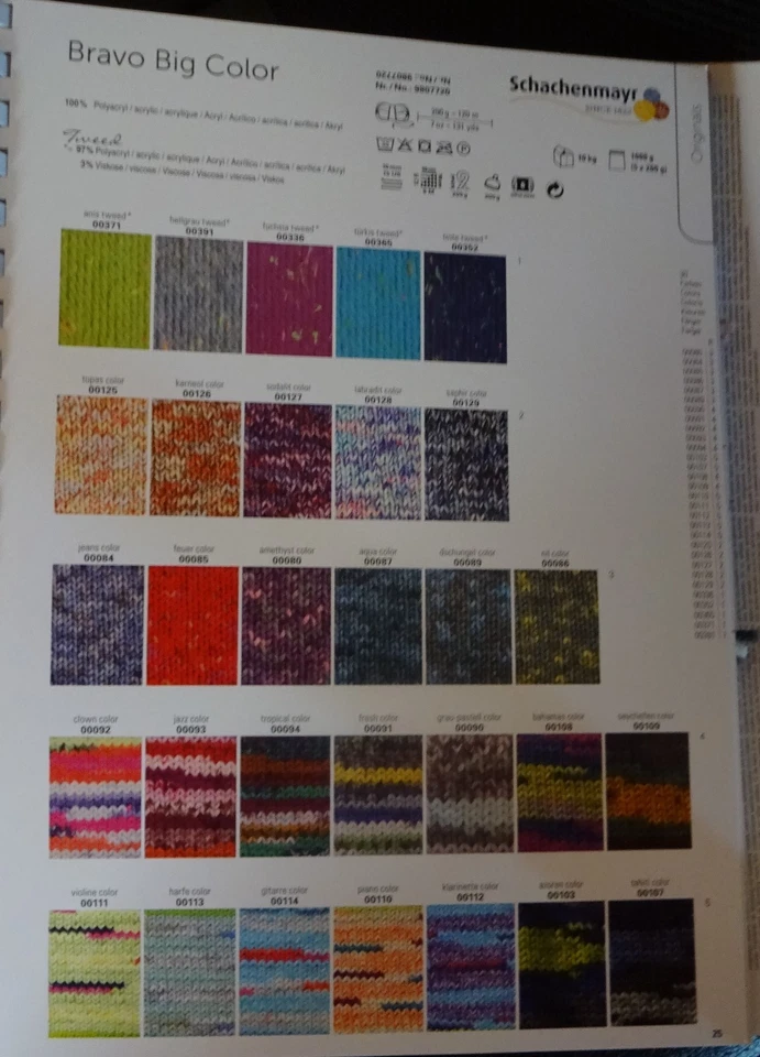 40 €/1 kg Bravo Big Color Wolle Strickgarn Schachenmayr 200 g Polyacryl - Bild 2 von 3
