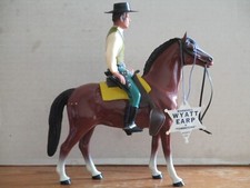 VINTAGE 1950's HARTLAND WYATT EARP HUGH O'BRIEN w/ORIGINAL HANG TAG COMPLETE 