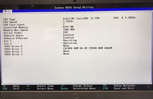 Lenovo ThinkCentre M90p MT Desktop i5-650 8GB RAM BOOTS TO BIOS No OS/HDD W1067 - Picture 2 of 12