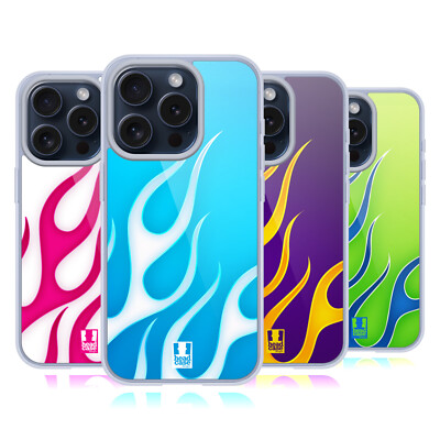 HEAD CASE DESIGNS FLAMMEN ABZIEHBILD SOFT GEL HANDYHÜLLE FÜR APPLE iPHONE HANDYS