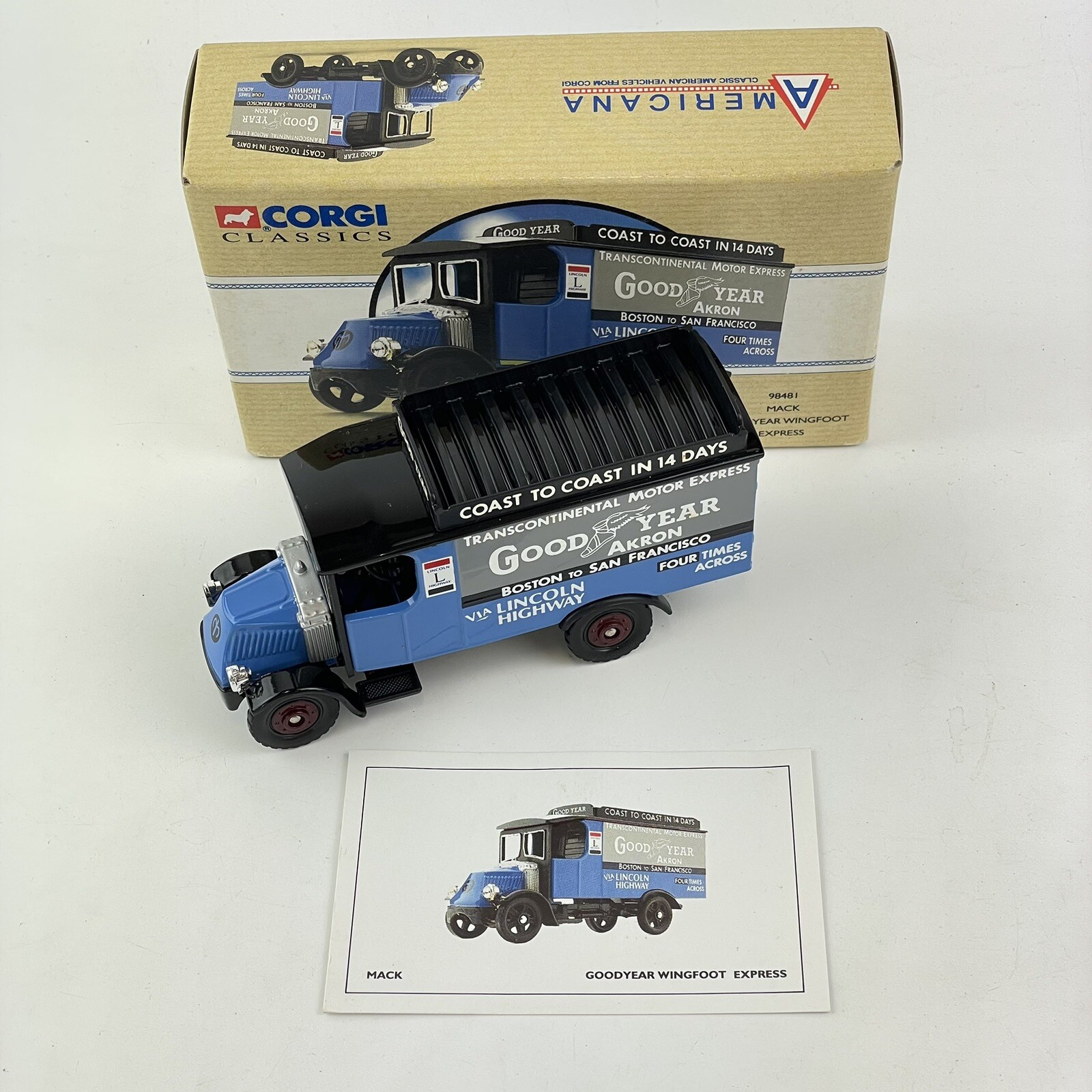 Vintage Boxed Corgi Mack Goodyear Wingfoot Express 98481