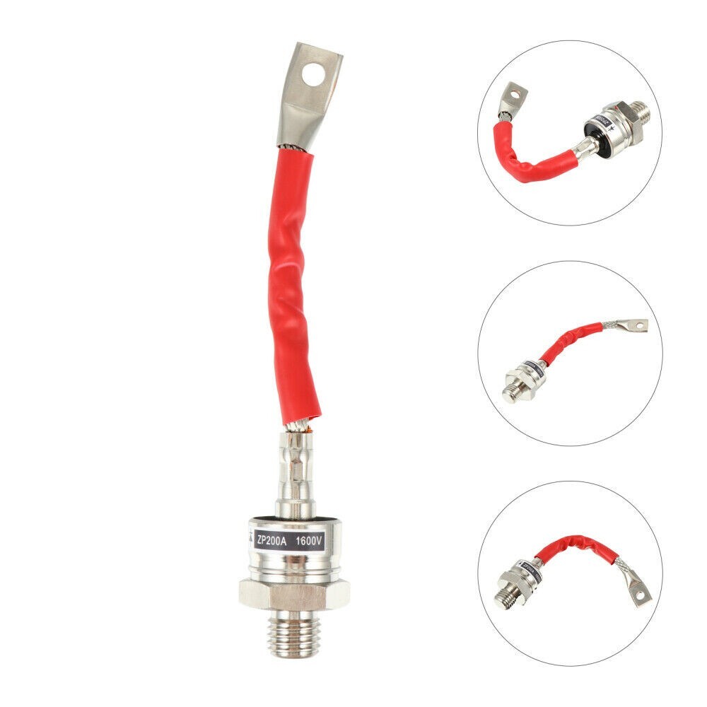 Diode Silicon 220 Vrrm Durable ZP200A 1600V Power Positive`Stud Mount