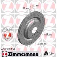 Zimmermann 2X Bremsscheibe Hinten Ø330 Mm FüR Mercedes-Benz GLE W166 350 D