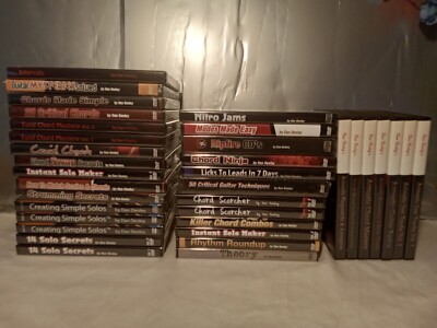 HUGE Lot Of 35 Learn To Play Guitar Instructional DVDs Acoustic Bass Dan Denley