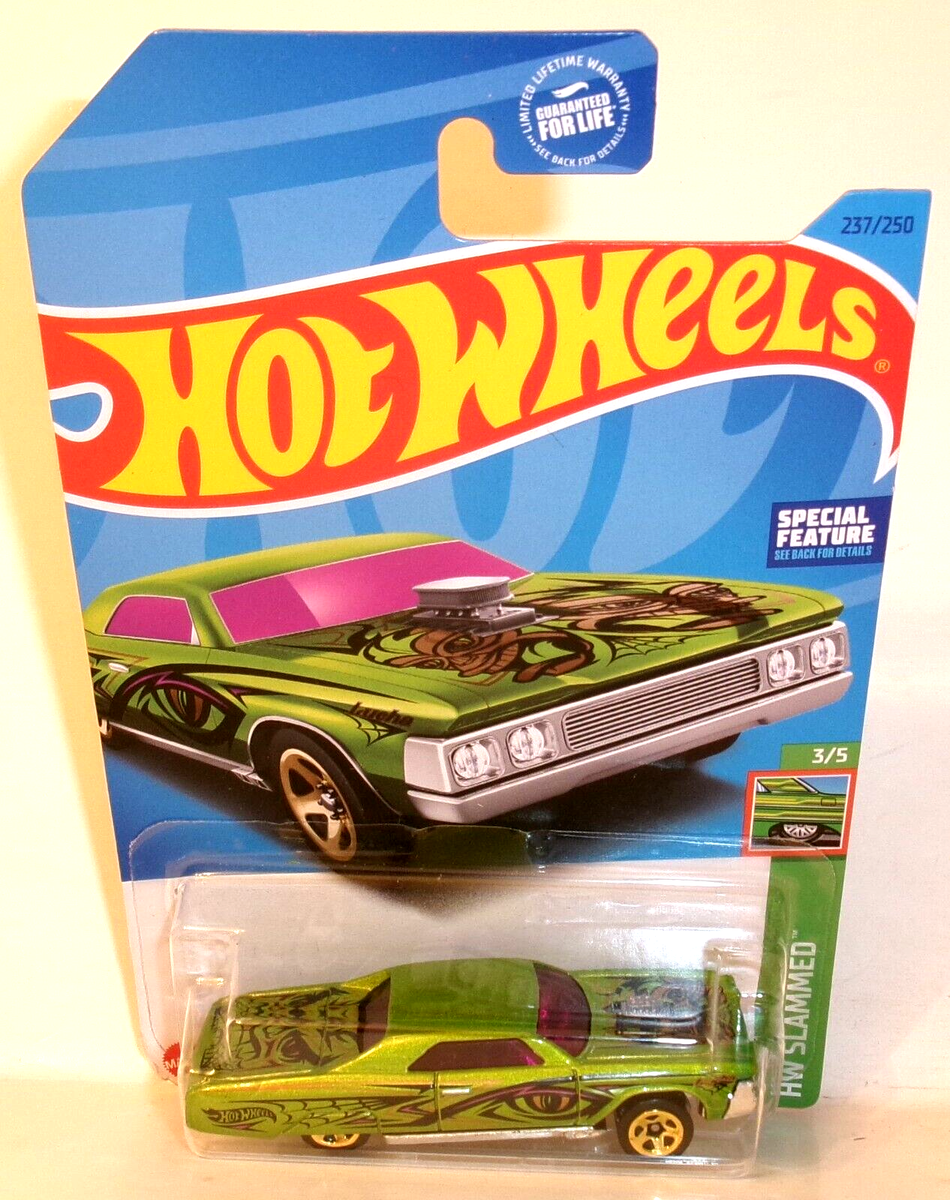 2023 HOT WHEELS 1:64 HW SLAMMED 3/5 GREEN LAYIN' LOWRIDER 237/250