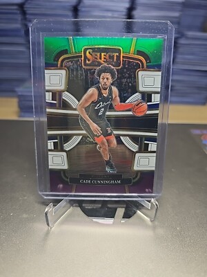 Cade Cunningham 2023-24 Panini Select #26 Green White Purple Prizms