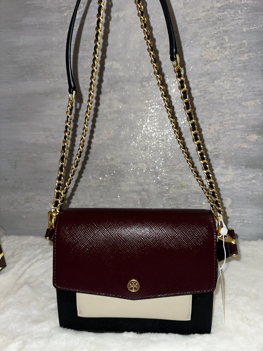 Tory Burch Robinson Double-strap Convertible Shoulder Bag in Black