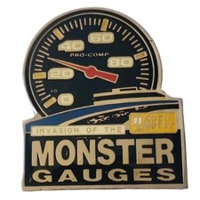 Pin Monster Gauges Auto Meter Vintage Pro Comp Rare