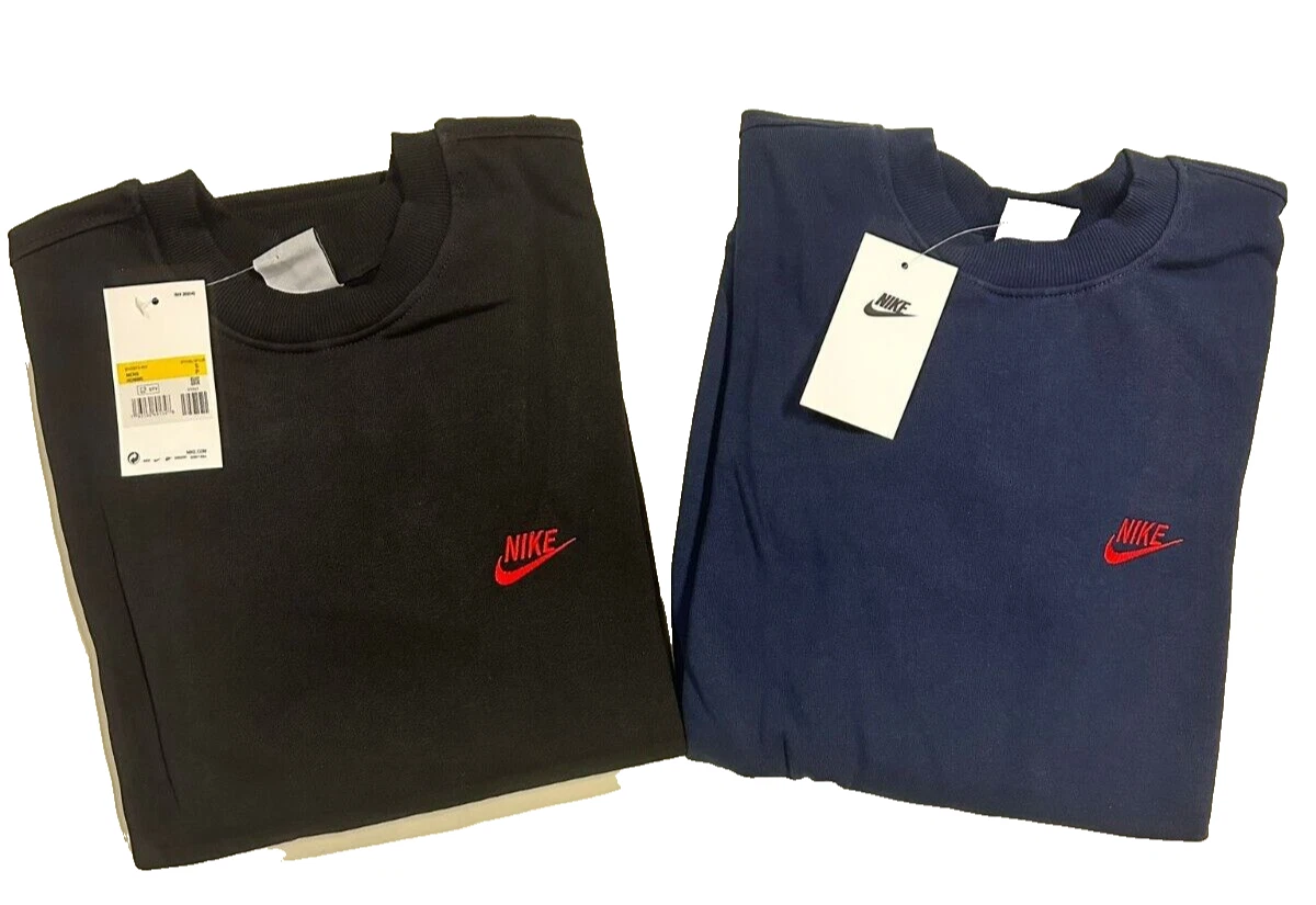 Nike Mens Sweatshirt Sportswear Club Crew Neck Fleece