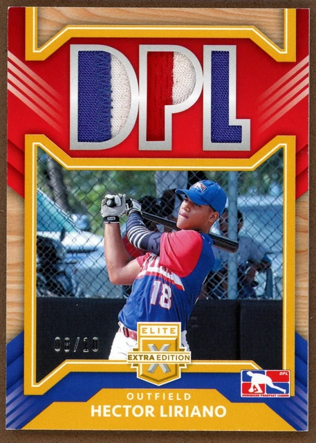 2022 Panini Elite Extra Edition Baseball Hector Liriano 8/10 Rookie Patch DPL
