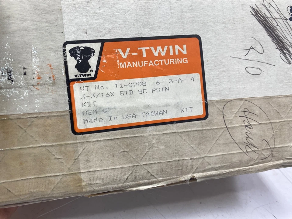 Conjunto de pistões Harley Sportster 1000 V-Twin réplica 1000cc tamanho padrão 11-0208 - Imagem 3 de 4