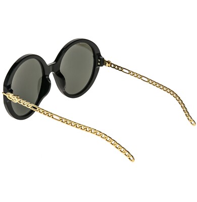 GUCCI GG0726 CHAIN 0726 Gold Black Heart Logo Detachable Charm