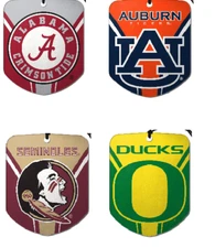 New NCAA Pick Your Team Car Paper Hanging Air Freshener 2 Pack