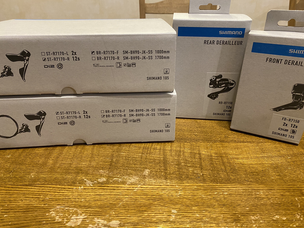 【ほぼ新品】SHIMANO 105 RD 7170 Shimano 105 Di2 R7150 R7170 Disc 12 Speed Electronic Group