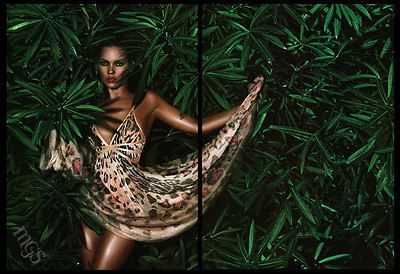 Kate Moss 4-pg PRINT AD 2004 Missoni - tropical jungle backdrop | eBay