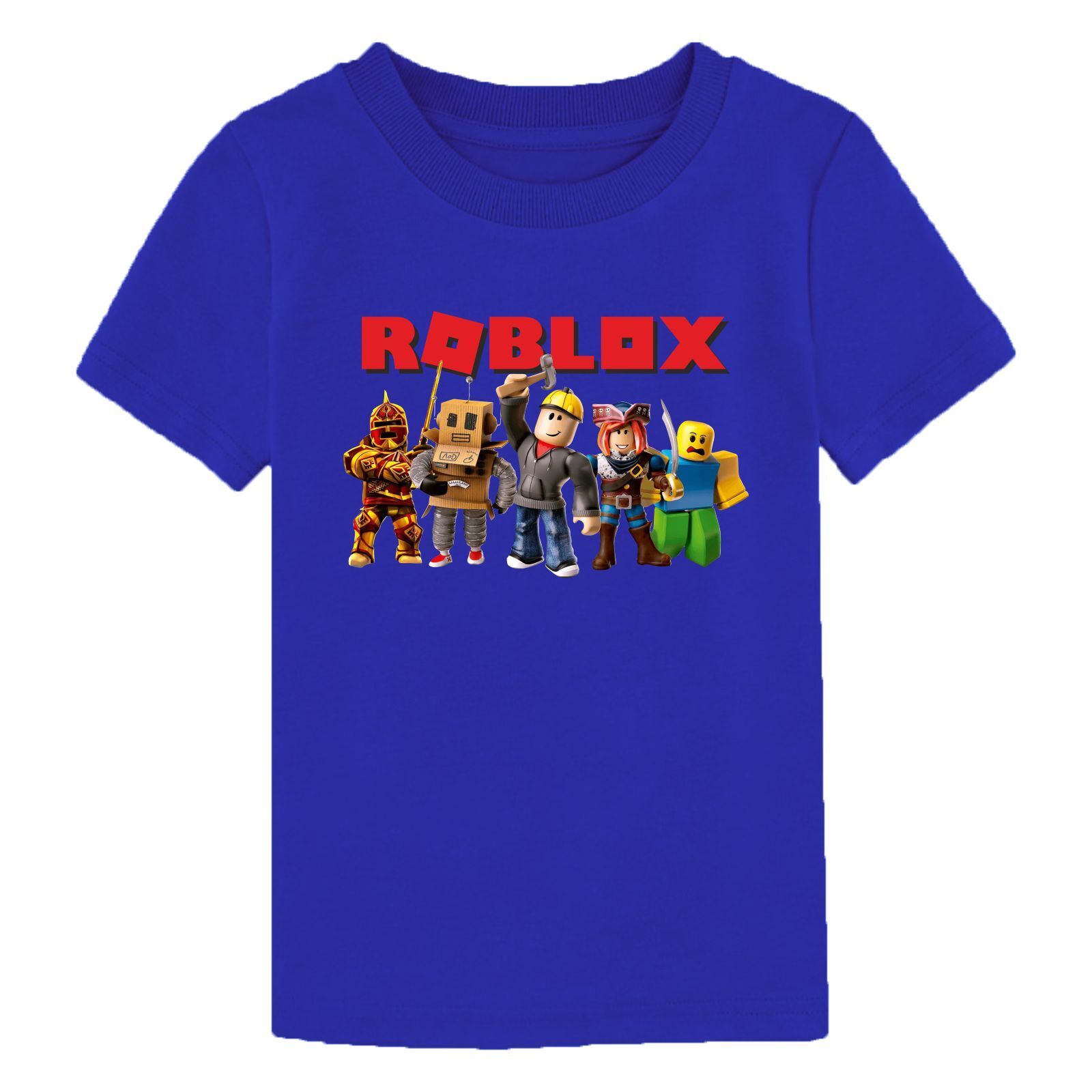 Roblox Gamer Design Shirts, Roblox Shirts, Roblox, Roblox Gift, Birthday  Gift Shirts, Roblox Tee, Roblox Kids Online Gamers Football Cartoon Unisex  Boys Girls Unisex T-shirt (Blue, 5-6 years): Buy Online at Best