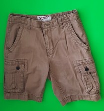 ARIZONA JEAN CO. DARK SANDALWOOD YOUTH CARGO SHORTS SIZE 28    -   A24/16
