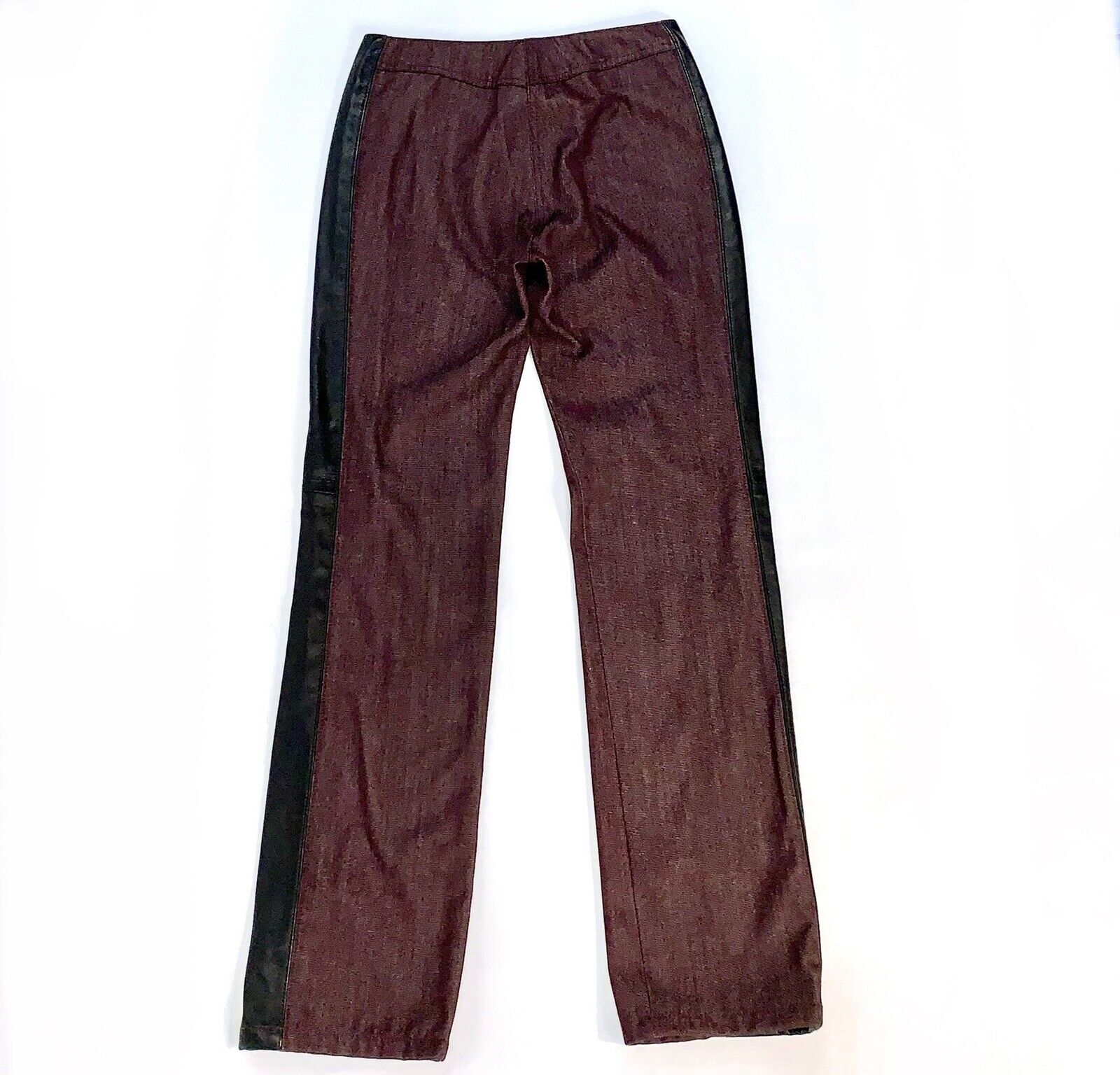 $149 DKNY Dark Red with Dark Brown Leather Side T… - image 2