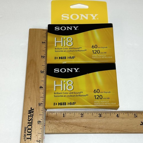 Sony Hi8 120 Min Digital8 60 Min HMP 2er-Pack Camcorder Kassettenbänder Neu Versiegelt - Bild 9 von 14