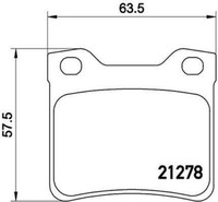 P 61 058 Brembo Set BeläGe Bremse, Scheibenbremse FüR Peugeot