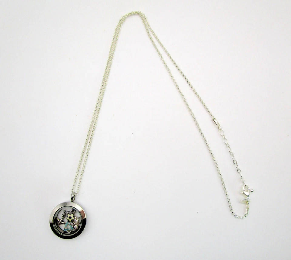 MEDALLÓN ORIGAMI BÚHO VIVO Collar Dijes Flotantes Adopción Familiar Fútbol Viaje Foto 4 de 4