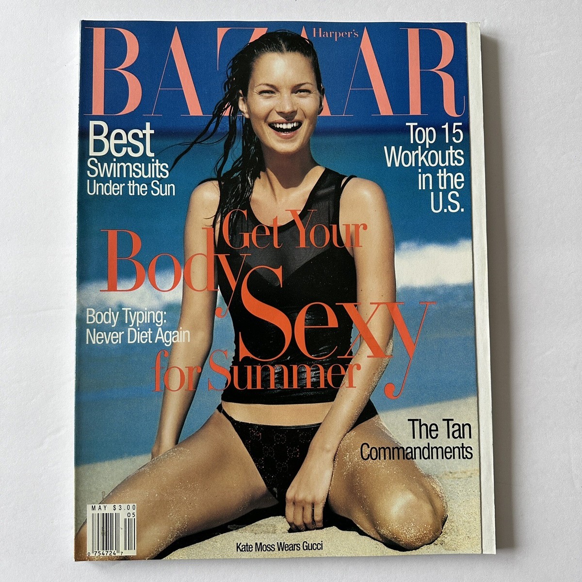 その他 Bazzar may 1998 Kate Moss HARPER'S BAZAAR Magazine May 1998 KATE MOSS Naomi Campbell